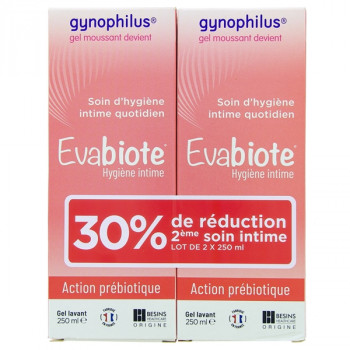 Evabiote Hygiène intime Gel Lavant 2x250ml Besins