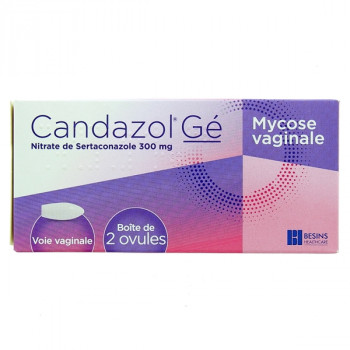 Candazol Gé Mycose vaginale x2 ovules Besins