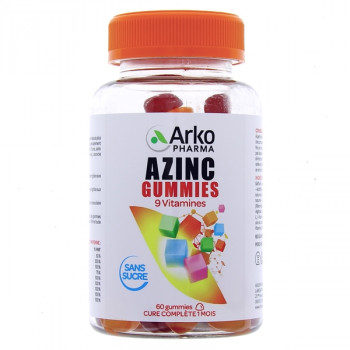 Azinc Gummies 9 vitamines x60 gummies Arkopharma