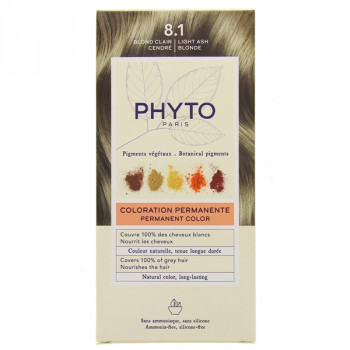 Phytocolor N°8.1 Blond Clair Cendré Coloration Permanente Phyto