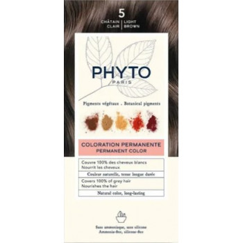 Phytocolor N°5 Châtain Clair Kit coloration permanente Phyto