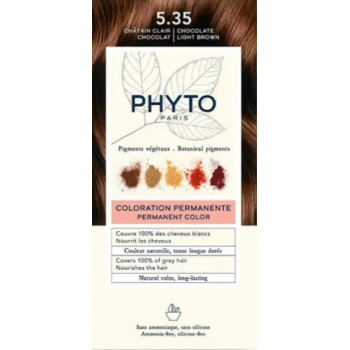 Phytocolor N°5.35 Châtain Clair Chocolat Kit coloration permanente Phyto