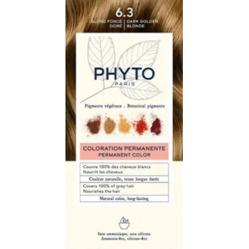 Phytocolor N°6.3 Blond Foncé Doré Kit coloration permanente Phyto