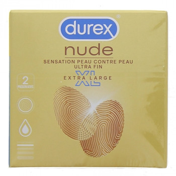 Nude XL Extra Large x2 préservatifs Durex