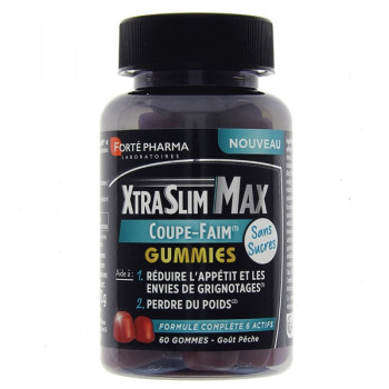 XtraSlim Max Coupe-Faim Gummies x60 gommes Forté Pharma