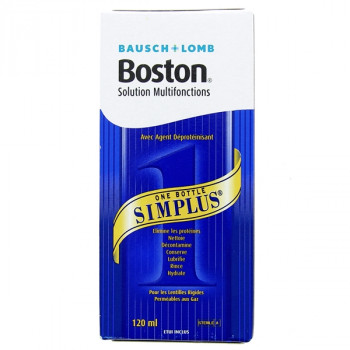 Boston Simplus solution multifonctions lentilles 120ml Bausch + Lomb