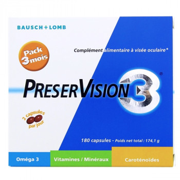 Preservision 3 capsules x180 Bausch + Lomb