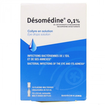 Désomédine 0,1% Collyre x10 unidoses Bausch + Lomb