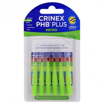 PHB Plus Micro x6 brossettes interproximales Crinex