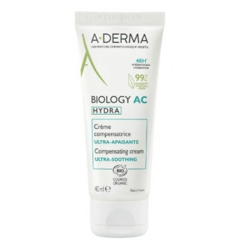 Biology AC Hydra Crème compensatrice Ultra-apaisante Bio 40ml A-derma