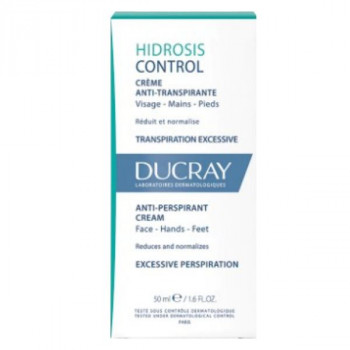Hidrosis Control Crème Anti-transpirante visage, mains et pieds 50ml Ducray