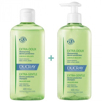 Extra-doux Shampooing Dermo-protecteur 2x400ml Ducray