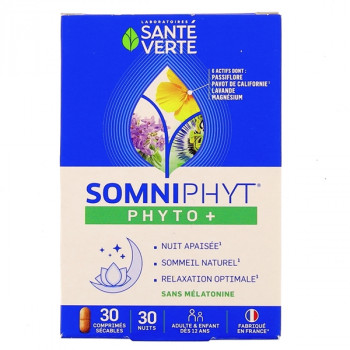 Somniphyt Phyto+ x30cpr sécables Santé Verte