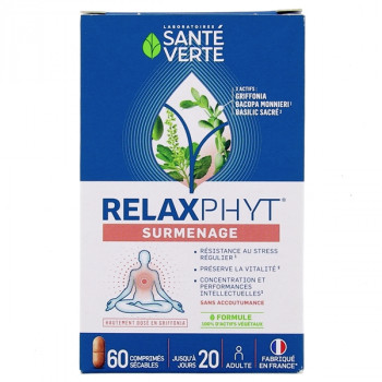 Relaxphyt Surmenage x60cpr sécables Santé Verte