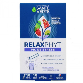 Relaxphyt Pic de stress x15 sticks Santé Verte
