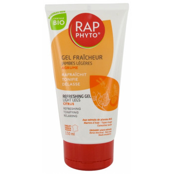 Rap Phyto Gel Fraîcheur Agrume Bio Jambes Légères 150ml