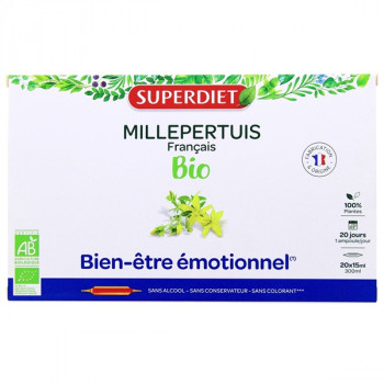Millepertuis bio x20 ampoules Superdiet
