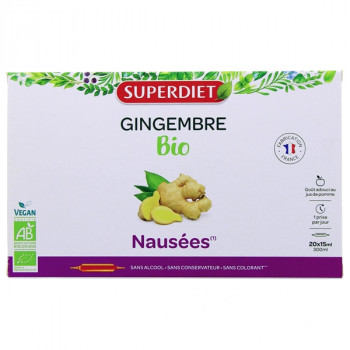 Gingembre Bio x20 ampoules Superdiet