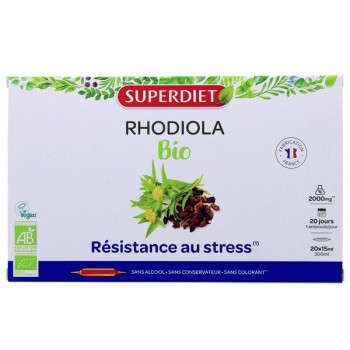 Rhodiola Bio x20 ampoules Superdiet