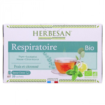Infusion Respiratoire Bio x20 sachets Herbesan