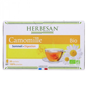 Infusion Camomille Bio x20 sachets Herbesan