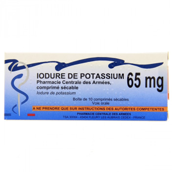 Iodure de potassium 65mg 10cpr