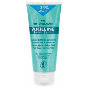 Gel Phyto Relaxant Jambes légères 200ml Akiléïne