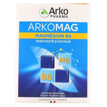 Arkomag Magnésium Vitamine B6 x60 gélules Arkopharma