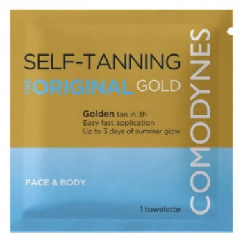 Self-Tanning Lingettes autobronzantes Original Gold x8 Comodynes