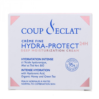Crème Fine Hydra-Protect 24h 50ml Coup d'Eclat