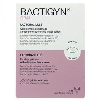 Bactigyn Oral Lactobacilles x30 gélules CCD