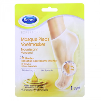 Masque Pieds Nourrissant Huile d'Argan x1 paire Scholl