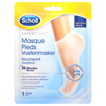 Masque Pieds Nourrissant Huile de Macadamia x1 paire Scholl