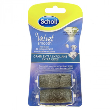 Velvet Smooth Rouleaux de remplacement Extra-exfoliant x2 Scholl