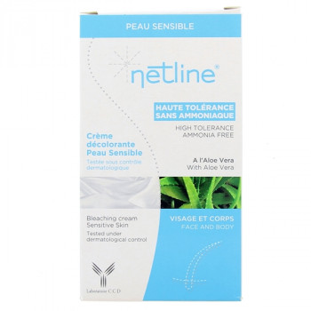Netline Crème décolorante Peau sensible Visage et corps 2x30ml CCD