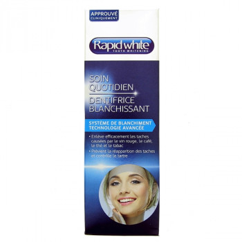 Rapid White Soin Quotidien Dentifrice blanchissant Menthe 100ml