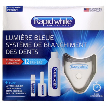 Rapid White Kit lumière bleue Blanchiment des dents