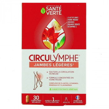 Circulymphe Jambes légères x30cpr sécables Santé verte