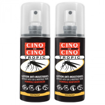 Lotion anti-moustiques Tropic 2x75ml Cinq sur Cinq