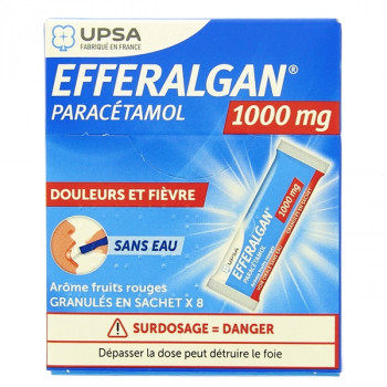 Efferalgan 1000mg x8 sachets granulés