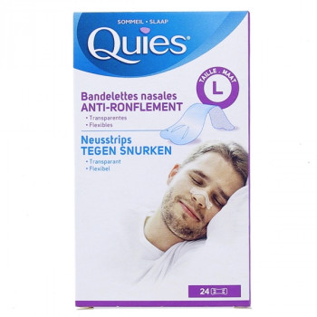 Bandelettes nasales Anti-ronflement Taille L x24 Quiès