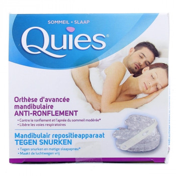 Orthèse d'avancée mandibulaire Anti-ronflement x1 Quiès