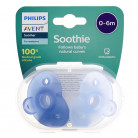 Sucettes Soothie 0-6m x2 Bleu Avent