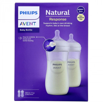 Biberon Natural Response 3m+ x2 Avent