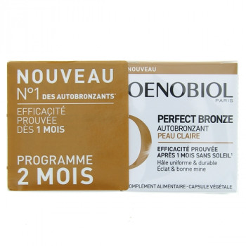 Oenobiol Perfect Bronze Autobronzant Peau claire 2x30 capsules