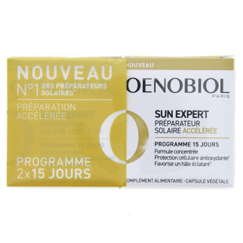 Oenobiol Sun Expert Préparateur Solaire Accélérée 2x15 capsules