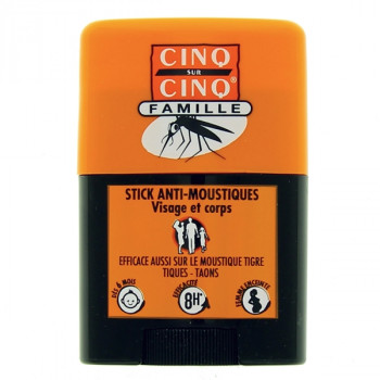 Stick Anti-moustiques Famille 20ml Cinq sur Cinq