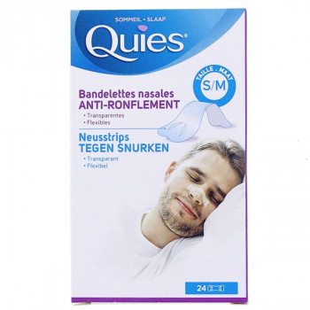Bandelettes nasales Anti-ronflement Taille S/M x24 Quiès