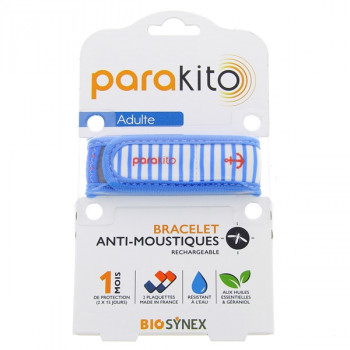Bracelet Anti-moustiques Adulte Marin PARA'KITO