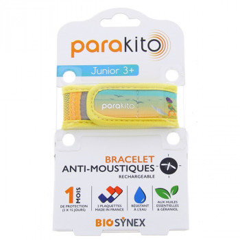 Bracelet Anti-moustiques Junior 3+ Pirate Jaune PARA'KITO